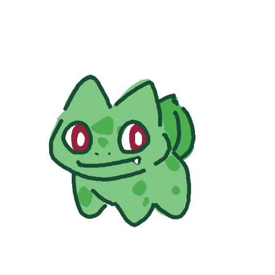 bunbiiit's drawing of Bulbasaur — Pokémon sketch on Sketchdex