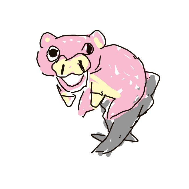 NinjaChansey241's drawing of Slowbro — Pokémon sketch on Sketchdex
