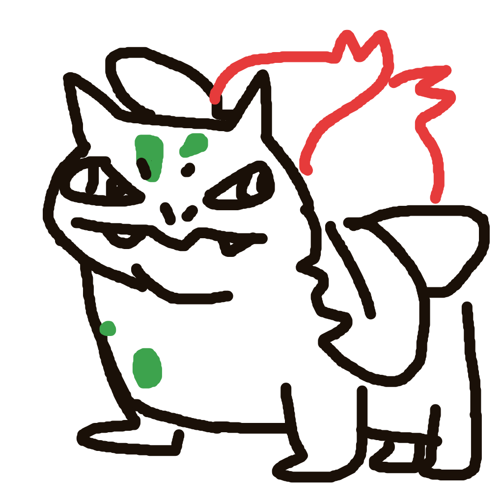 FierceArticuno816's drawing of Ivysaur — Pokémon sketch on Sketchdex