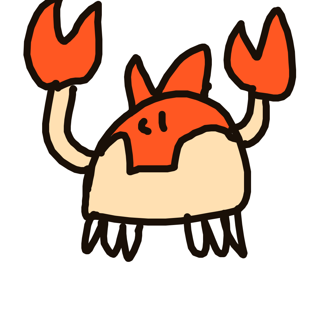 AlphaGyarados29's drawing of Krabby — Pokémon sketch on Sketchdex