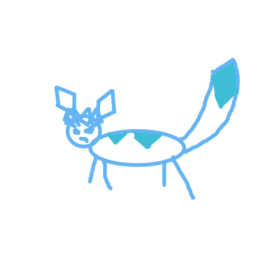 max730's drawing of Glaceon — Pokémon sketch on Sketchdex