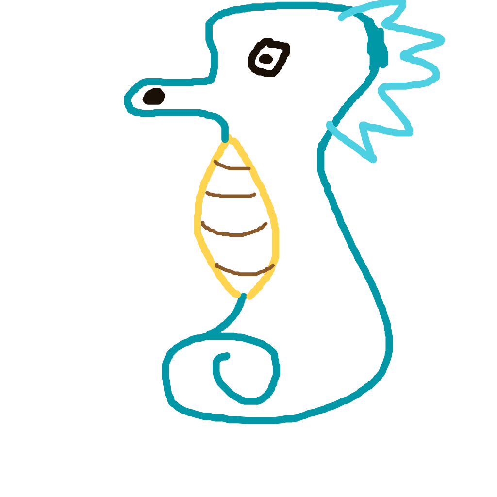 SilentFlareon479's drawing of Seadra — Pokémon sketch on Sketchdex
