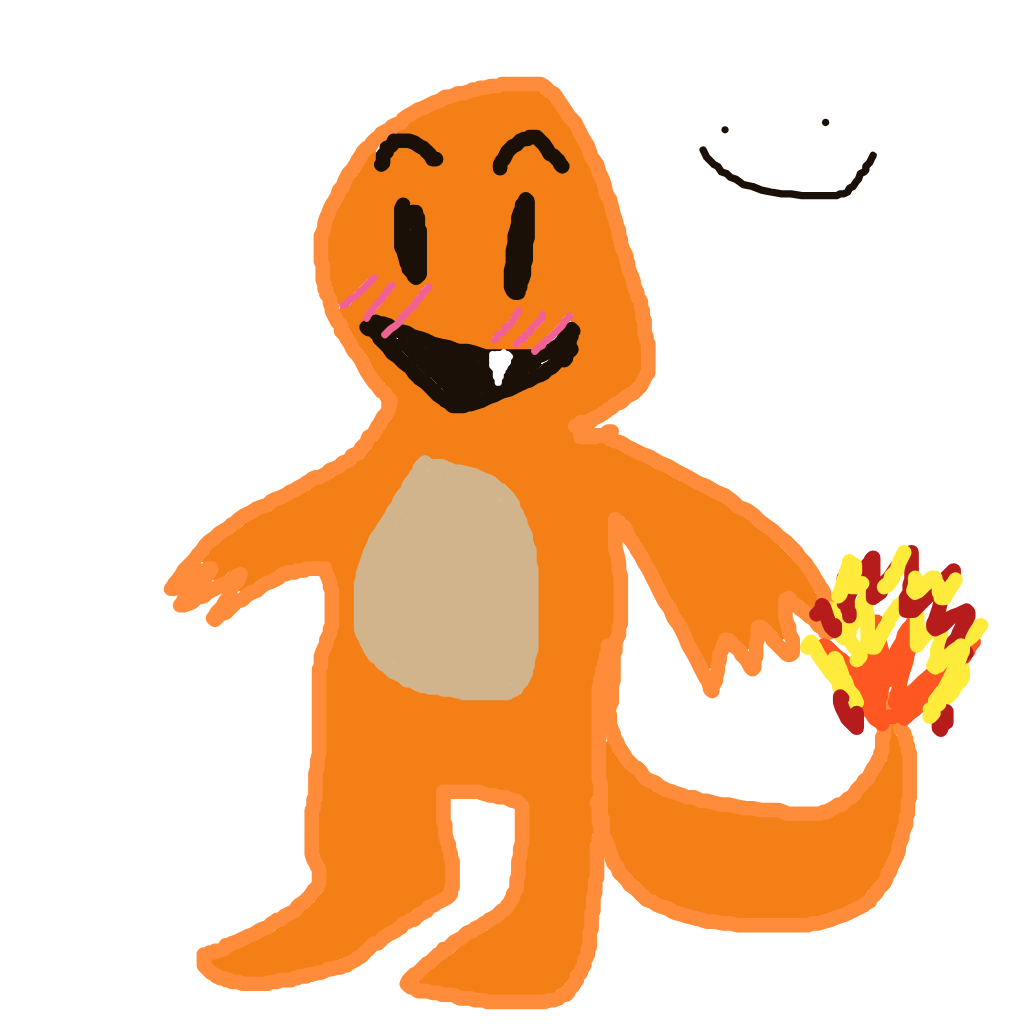 SilentFlareon479's drawing of Charmander — Pokémon sketch on Sketchdex