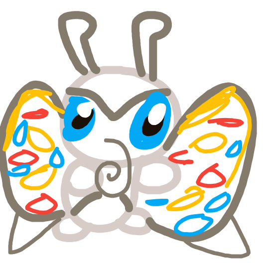 PsychicPorygon749's drawing of Beautifly — Pokémon sketch on Sketchdex