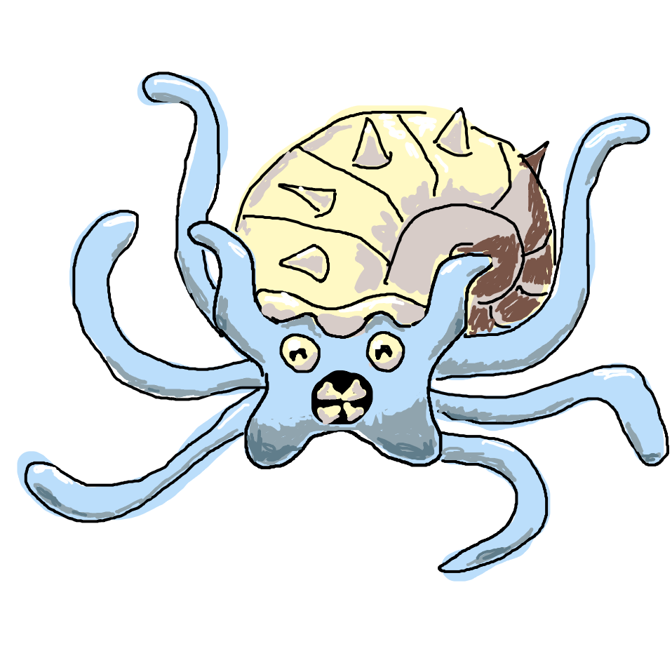 Avany's drawing of Omastar — best Pokémon fan art on Sketchdex