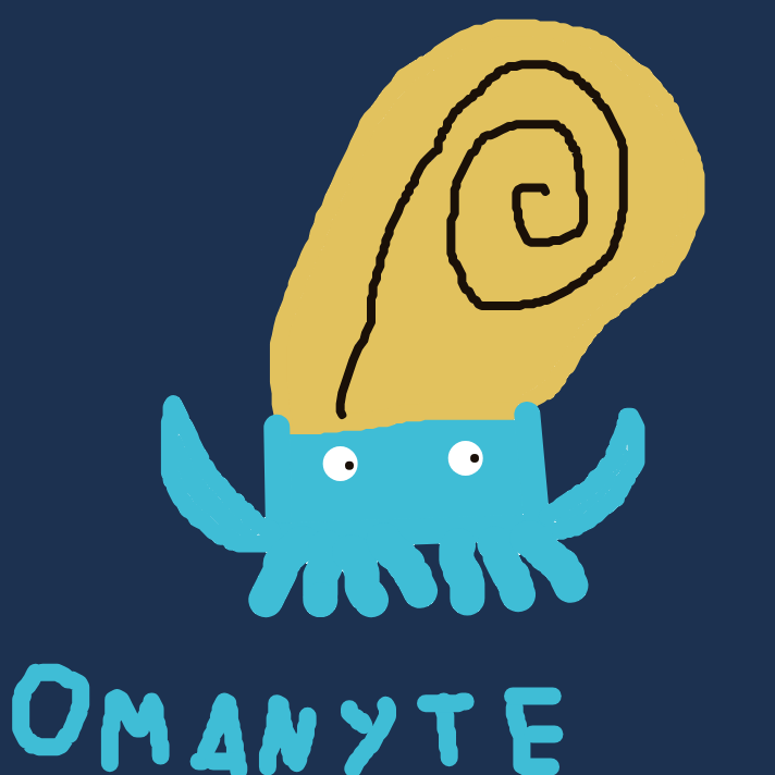 Omanyte drawing