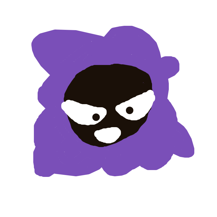 PokeArt's drawing of Gastly — Pokémon sketch on Sketchdex