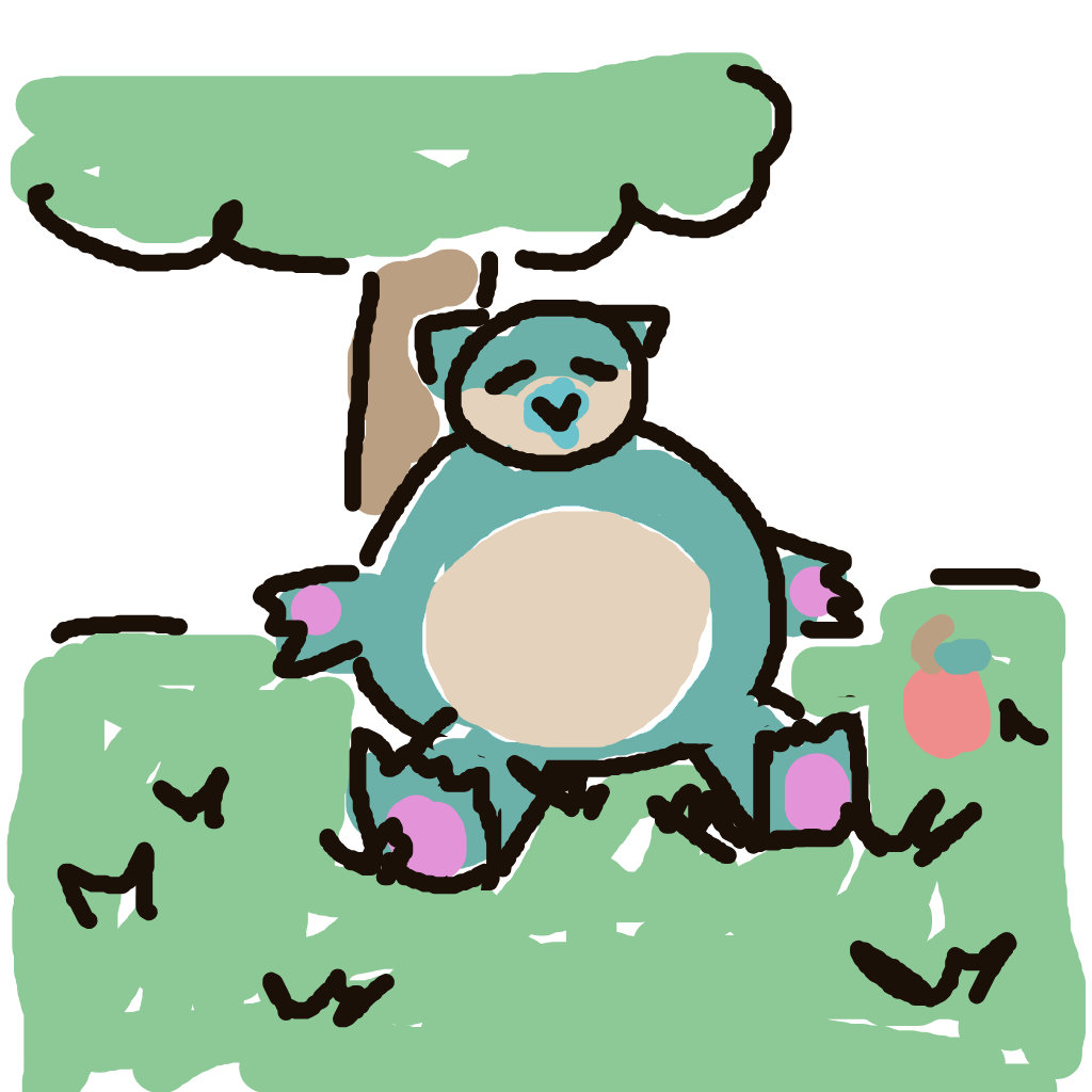 marblo's drawing of Snorlax — Pokémon sketch on Sketchdex