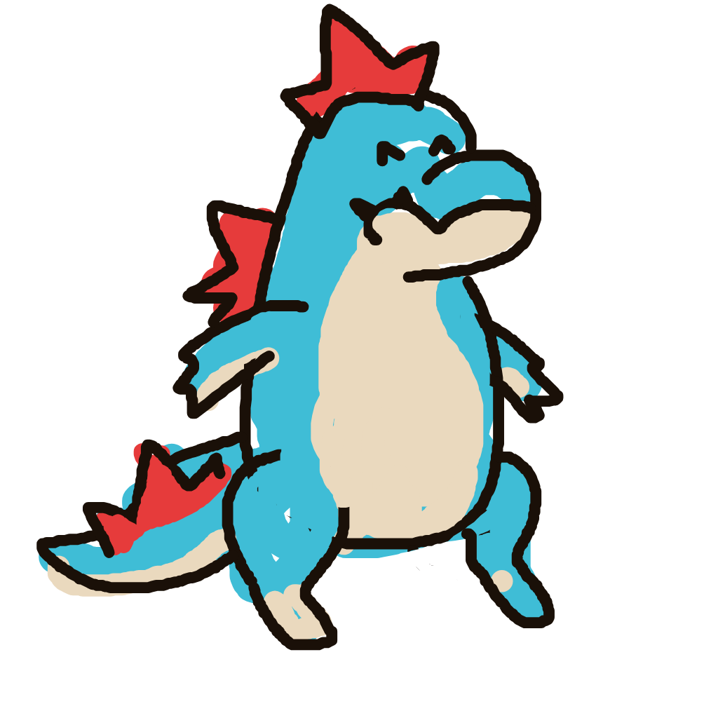 marblo's drawing of Croconaw — Pokémon sketch on Sketchdex