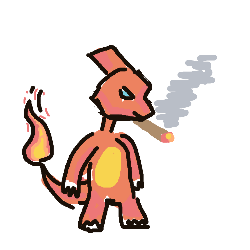 marblo's drawing of Charmeleon — Pokémon sketch on Sketchdex