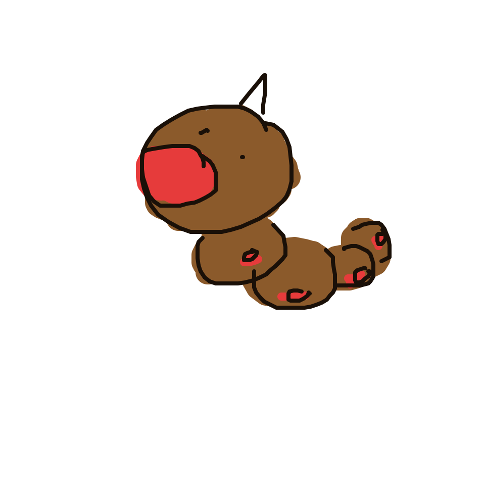 Disxm's drawing of Weedle — Pokémon sketch on Sketchdex