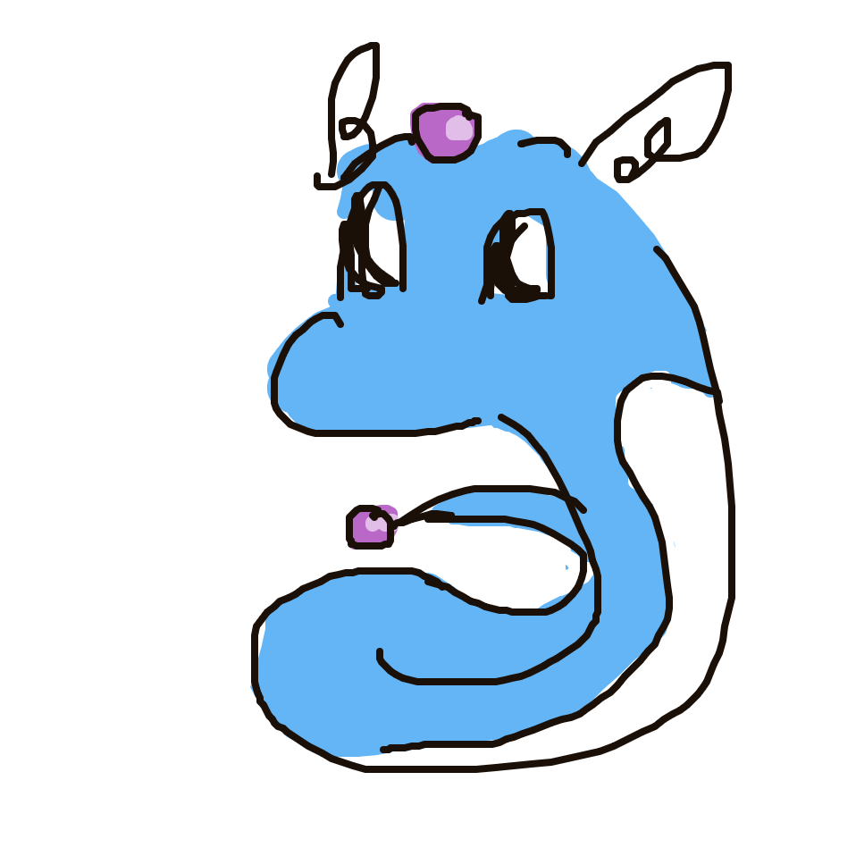 Disxm's drawing of Dratini — Pokémon sketch on Sketchdex