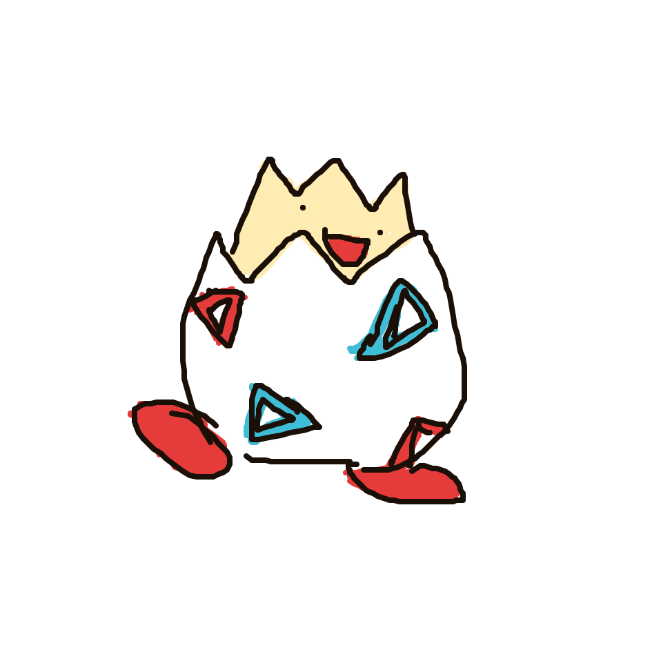 Disxm's drawing of Togepi — Pokémon fan art on Sketchdex
