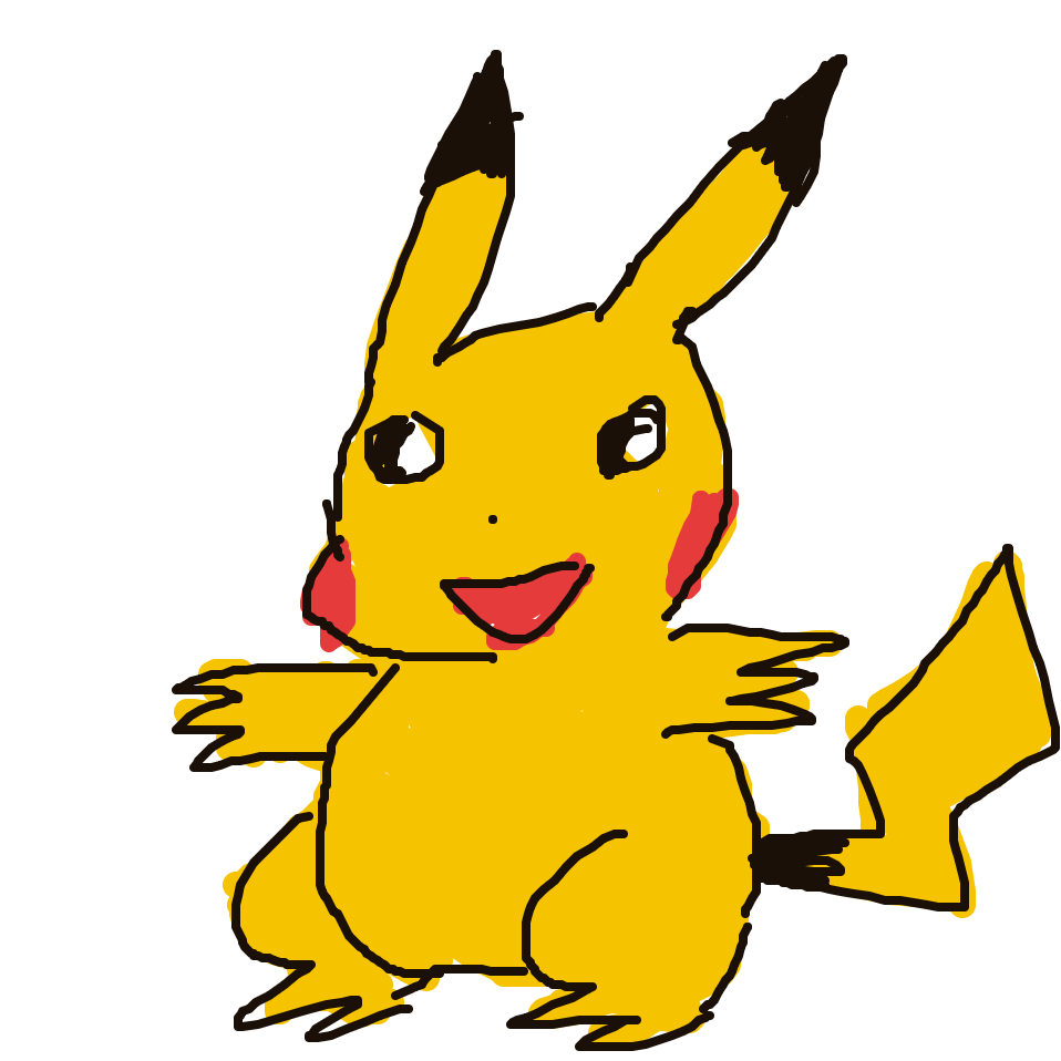 Disxm's drawing of Pikachu — Pokémon sketch on Sketchdex