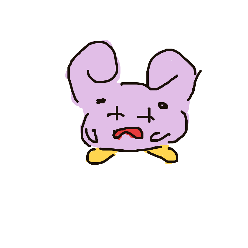 Disxm's drawing of Whismur — Pokémon sketch on Sketchdex