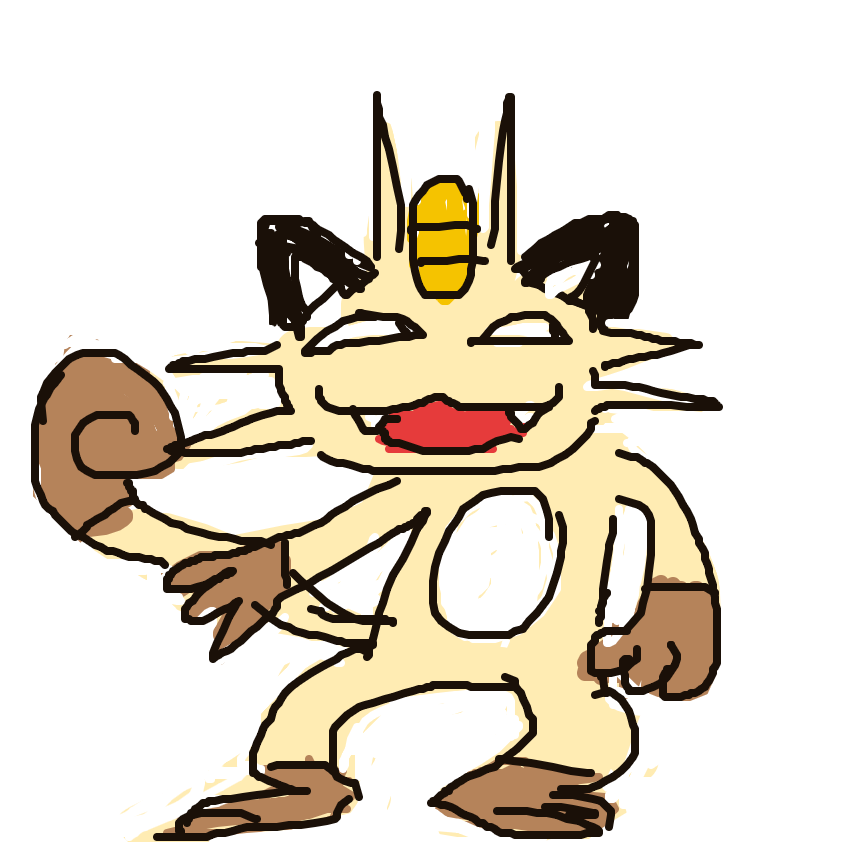 Meowth drawing