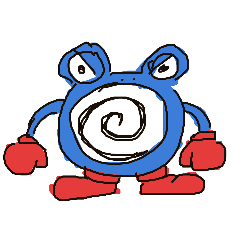 Disxm's drawing of Poliwrath — Pokémon sketch on Sketchdex