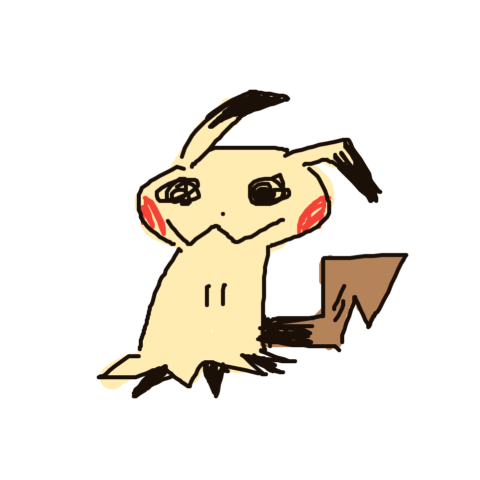 Disxm's drawing of Mimikyu — best Pokémon fan art on Sketchdex