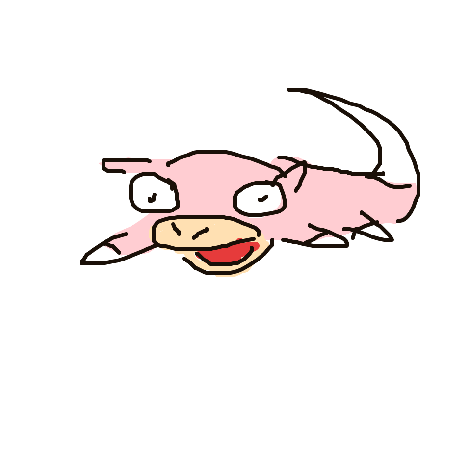 Disxm's drawing of Slowpoke — Pokémon sketch on Sketchdex