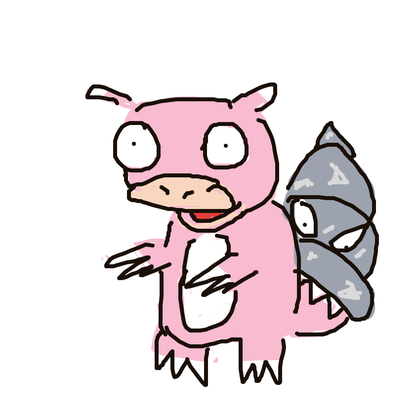 Disxm's drawing of Slowbro — Pokémon sketch on Sketchdex