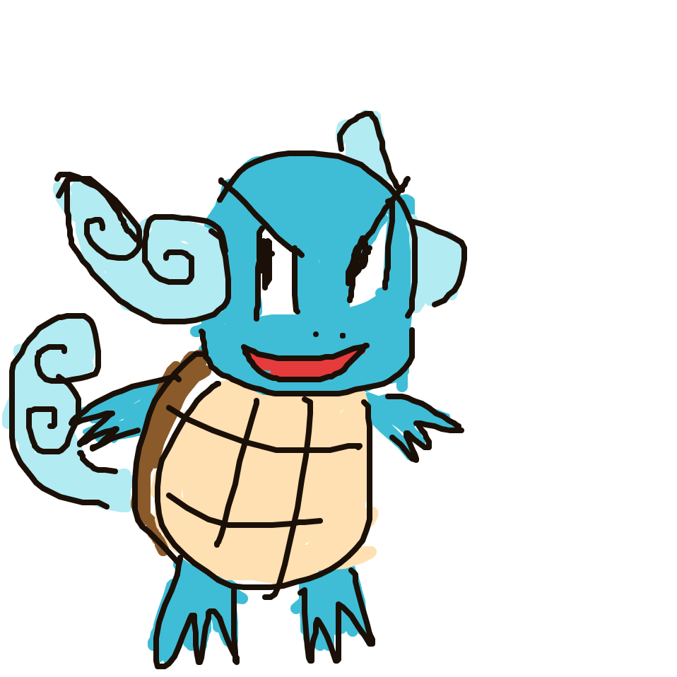 Disxm's drawing of Wartortle — Pokémon sketch on Sketchdex