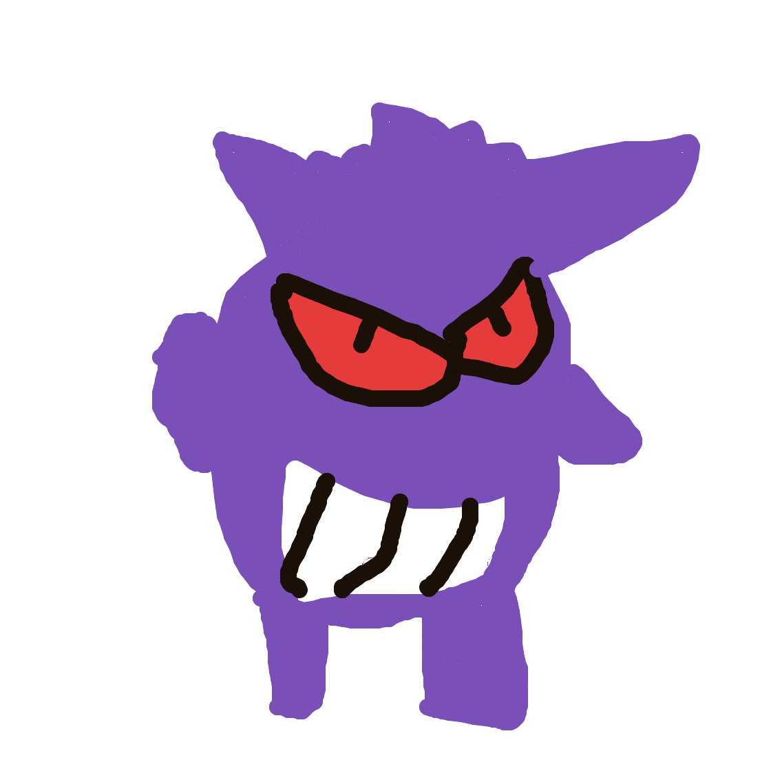 StormPinsir260's drawing of Gengar — Pokémon sketch on Sketchdex