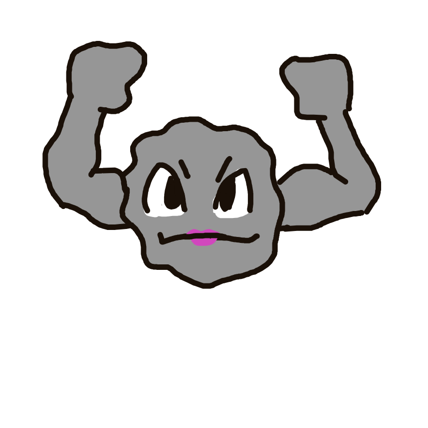 BlazingKangaskhan390's drawing of Geodude — Pokémon sketch on Sketchdex