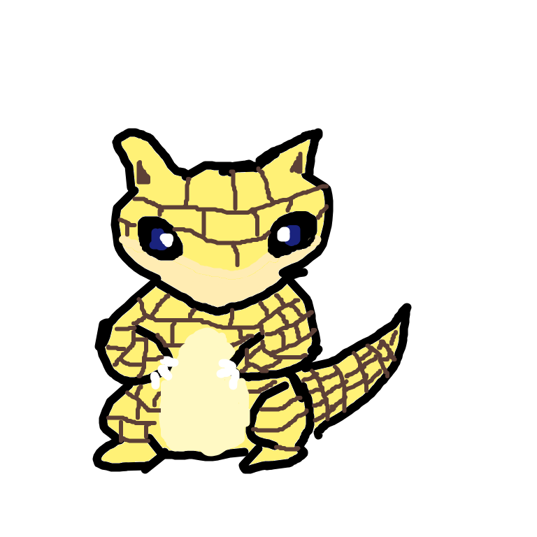 waffles98's drawing of Sandshrew — best Pokémon fan art on Sketchdex