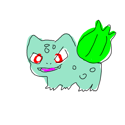 Elekid's drawing of Bulbasaur — Pokémon fan art on Sketchdex
