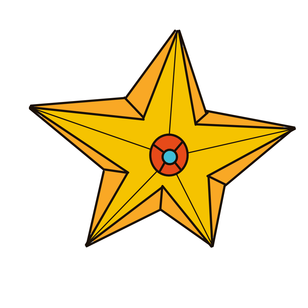 Sabboline's drawing of Staryu — Pokémon sketch on Sketchdex