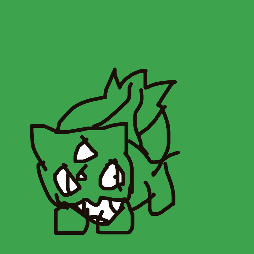 Sabboline's drawing of Bulbasaur — Pokémon sketch on Sketchdex