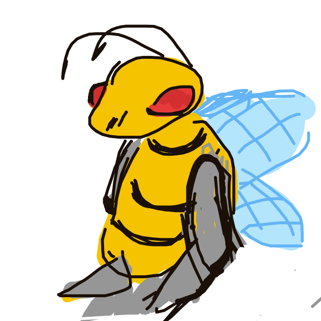 assbutimnotusingai's drawing of Beedrill — Pokémon sketch on Sketchdex