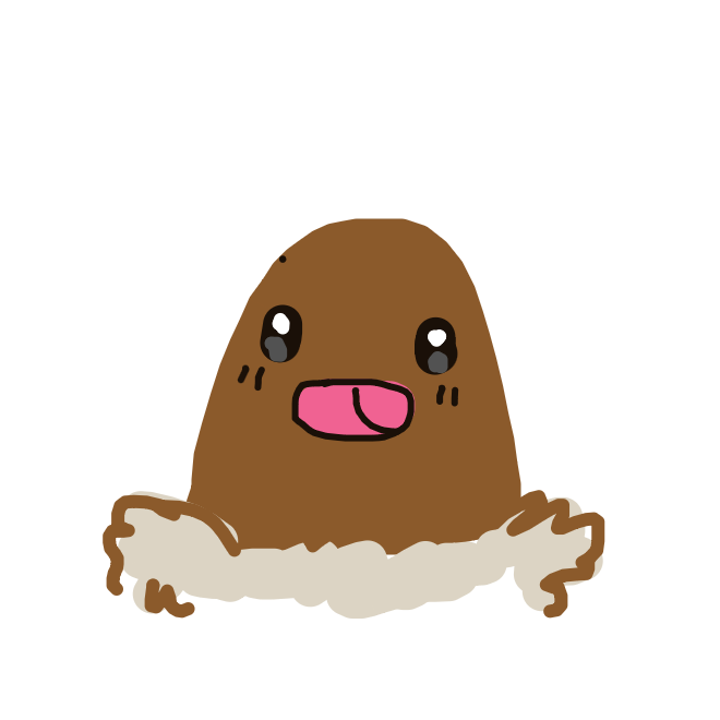 assbutimnotusingai's drawing of Diglett — Pokémon sketch on Sketchdex