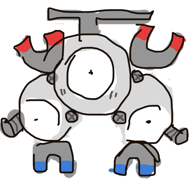 assbutimnotusingai's drawing of Magneton — Pokémon sketch on Sketchdex