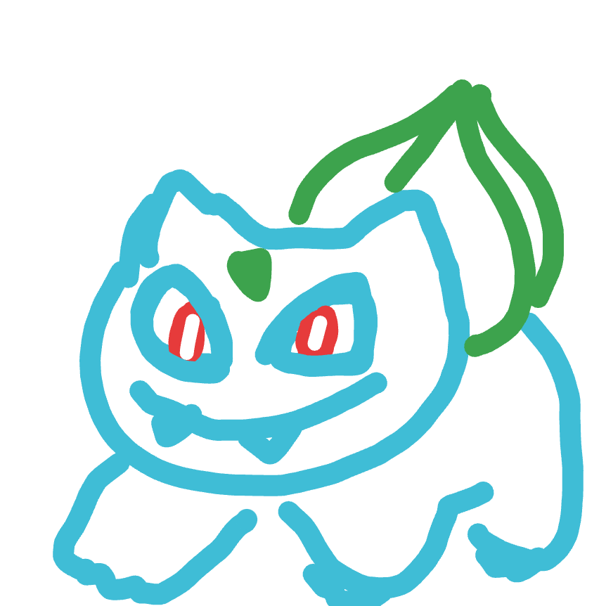 Ridafi1r's drawing of Bulbasaur — Pokémon sketch on Sketchdex