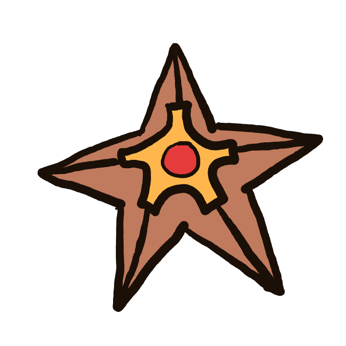 BraveChansey929's drawing of Staryu — Pokémon sketch on Sketchdex