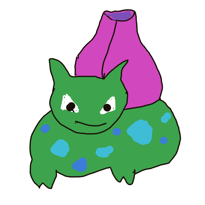 BraveChansey929's drawing of Bulbasaur — Pokémon sketch on Sketchdex
