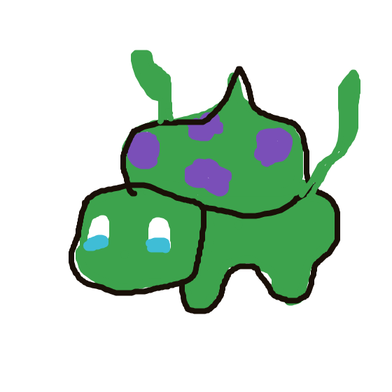 BlazingKangaskhan295's drawing of Bulbasaur — Pokémon sketch on Sketchdex