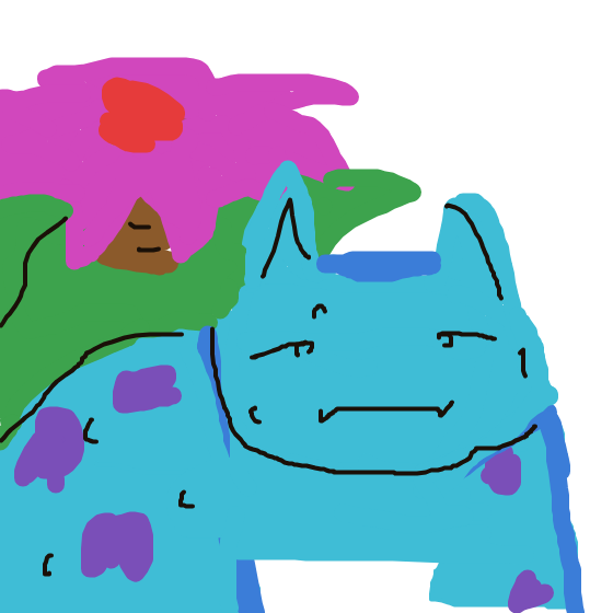 BlazingKangaskhan295's drawing of Venusaur — Pokémon sketch on Sketchdex