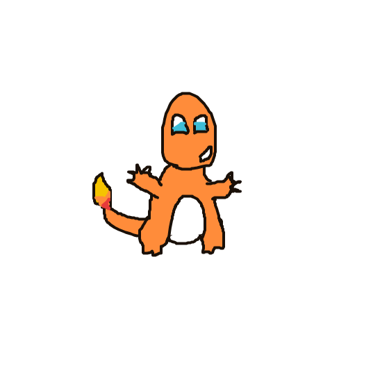 BlazingKangaskhan295's drawing of Charmander — Pokémon sketch on Sketchdex