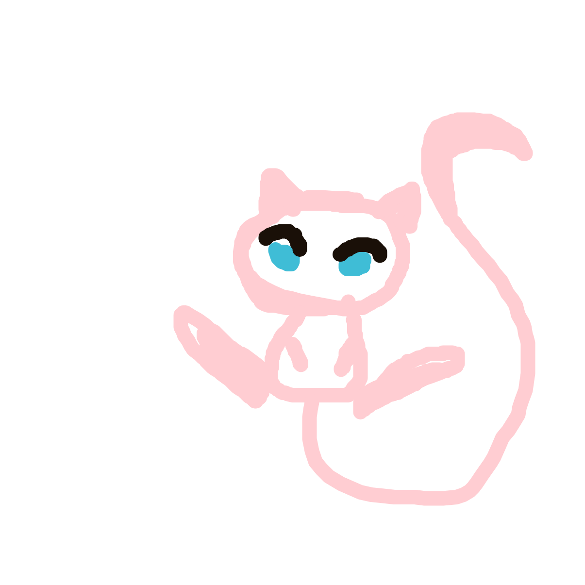 MightyStarmie752's drawing of Mew — Pokémon sketch on Sketchdex