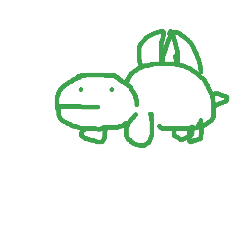 EmeraldRaichu33's drawing of Bulbasaur — Pokémon sketch on Sketchdex