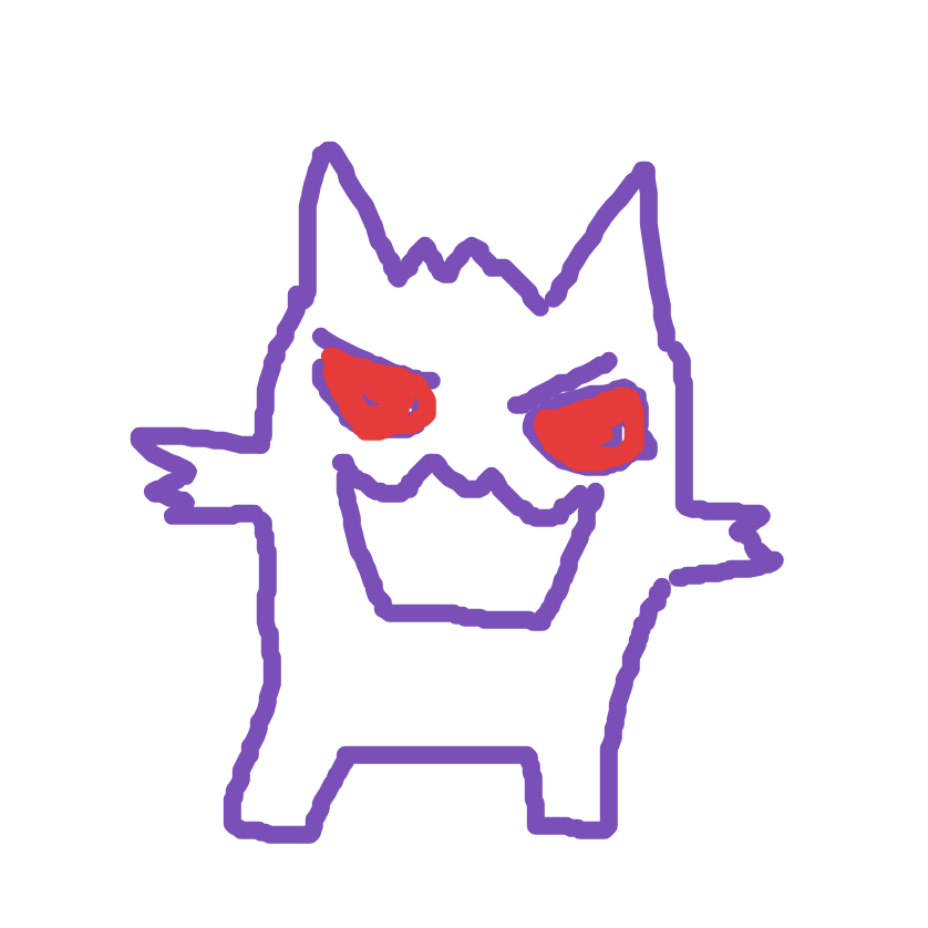 EmeraldRaichu33's drawing of Haunter — Pokémon sketch on Sketchdex