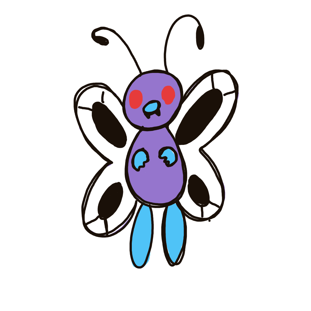Exeko's drawing of Butterfree — Pokémon sketch on Sketchdex