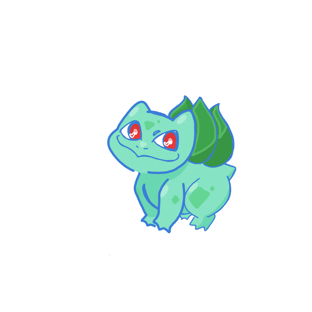 Exeko's drawing of Bulbasaur — Pokémon sketch on Sketchdex