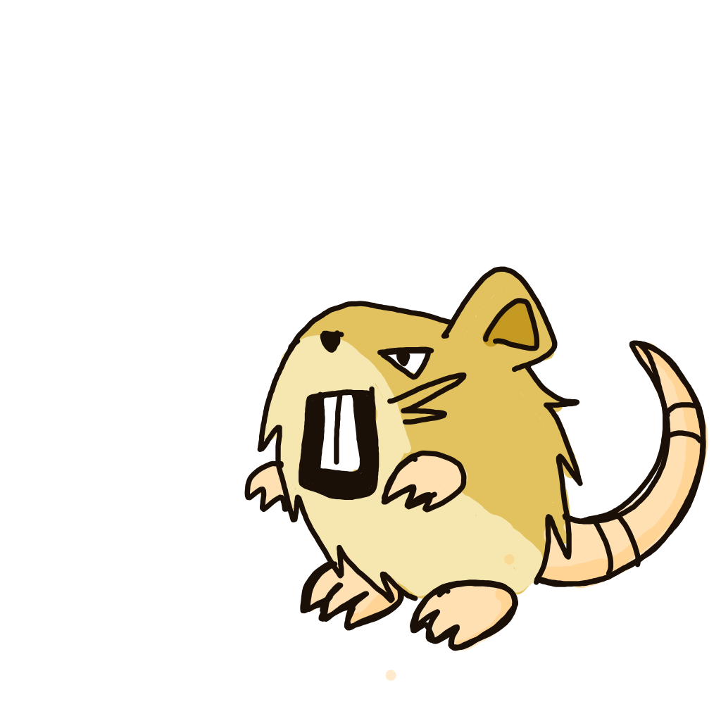 Exeko's drawing of Raticate — Pokémon sketch on Sketchdex