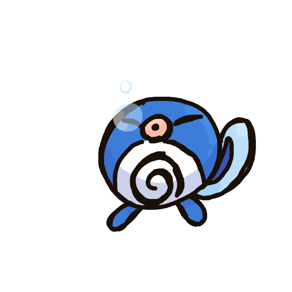Exeko's drawing of Poliwag — Pokémon sketch on Sketchdex