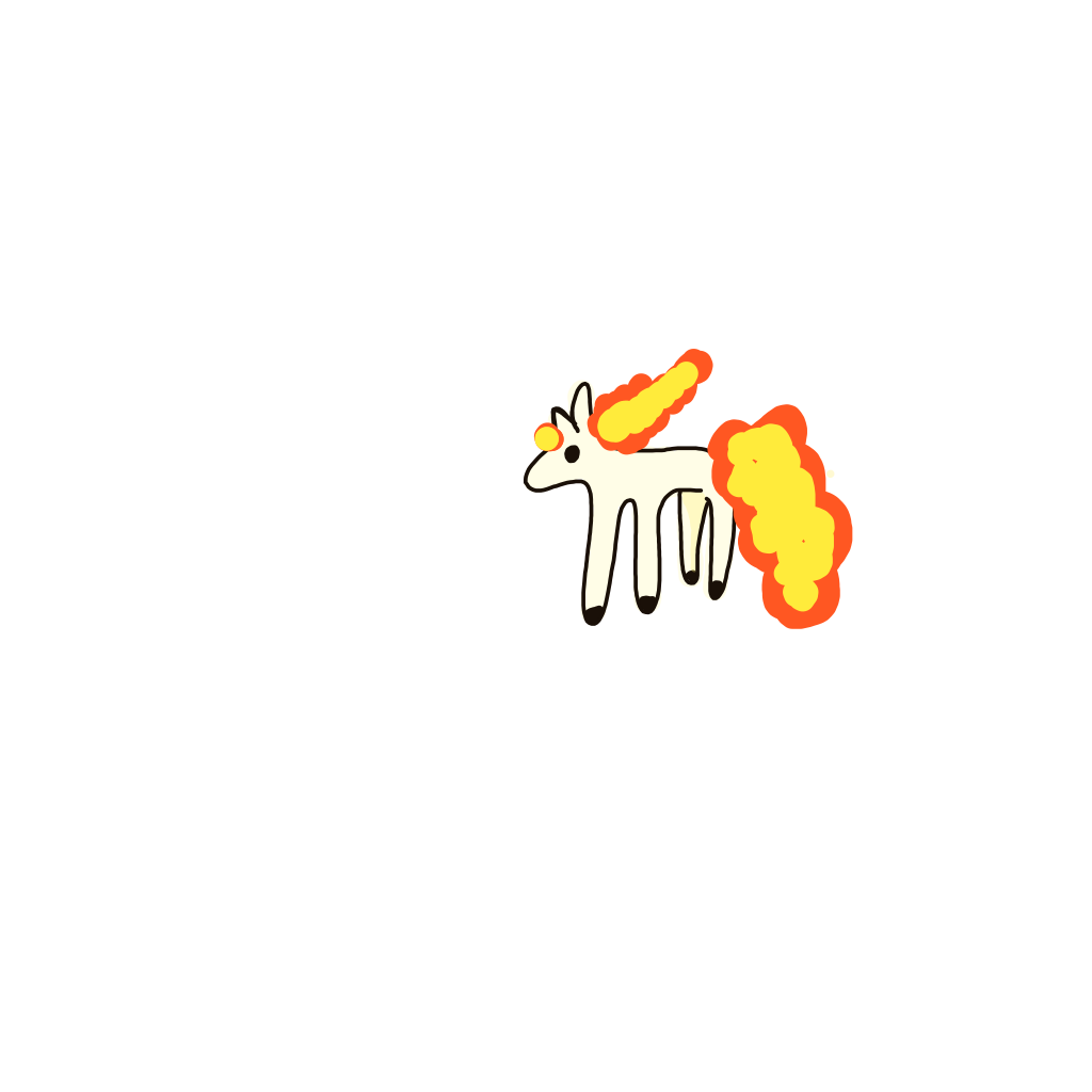 Exeko's drawing of Rapidash — Pokémon sketch on Sketchdex