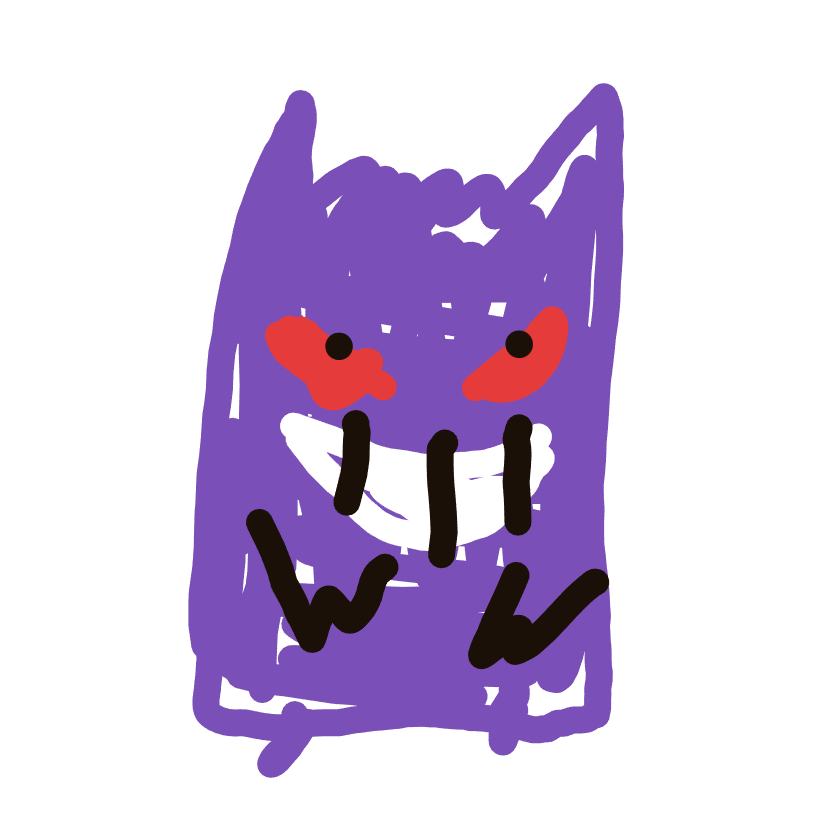 CosmicKangaskhan265's drawing of Gengar — Pokémon sketch on Sketchdex