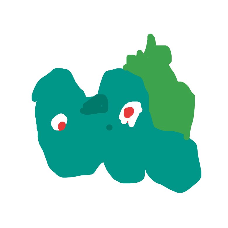 WavePorygon185's drawing of Bulbasaur — Pokémon sketch on Sketchdex